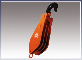 吊鉤式50噸熱軋鋼輪滑車(chē)